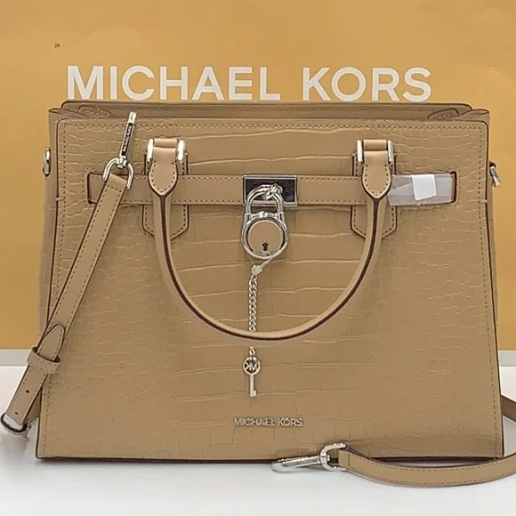 Michael Kors Hamilton Medium
Satchel Crossbody Croc Embossed
CAMEL COLOR - Picture 2 of 15